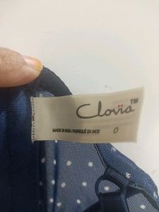 Clovia Flawless Corset In Navy Blue Polka Dot