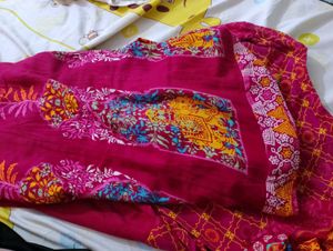 Rangriti Pink Printed Kurti