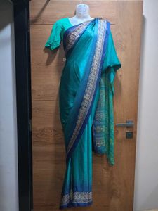 Beautiful Turquoise Saree💙