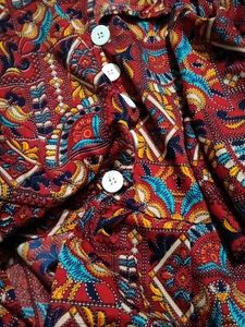 Patterned Casual Dress