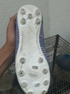 Blue Striped Football Studs