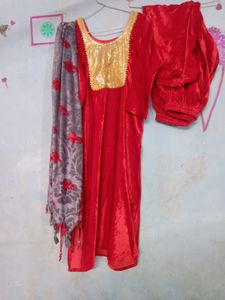 Red Shehneel Suit