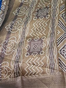 Cotton Silk Bandaj Saree