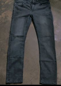 Only and Sons Charcoal Grey Faded Skinny Fit Denim