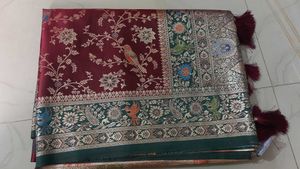 Elegant Maroon Saree