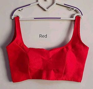Red Saree Blouse - Free size Readymade