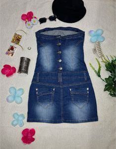 Denim Fitted Dress