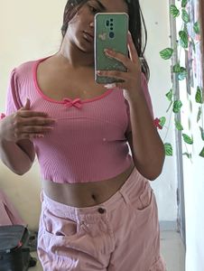 Cute Pink Crop Top ✨💕