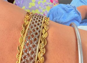 Golden &amp; Silver Coloured Bangle Set