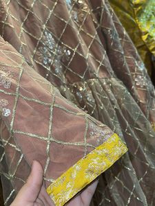 Round Banarasi Frock Set