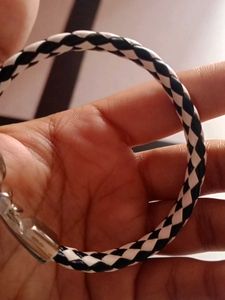 Woven Bracelet - Black and White