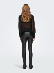 ONLY Y2k Vintage Mesh Black Top