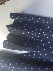 Polka Dot Navy Blouse
