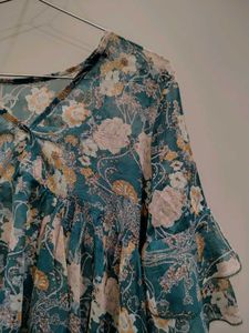 Floral Print Tiered Top