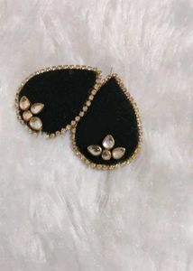 Black Teardrop Earrings