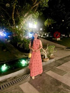 Elegant Floral Print Maxi Dress