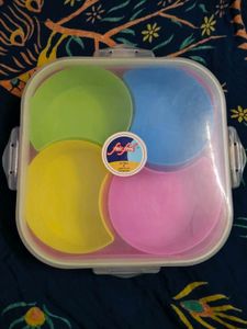 Snack Set Clip Box Airtight Serving Tray
