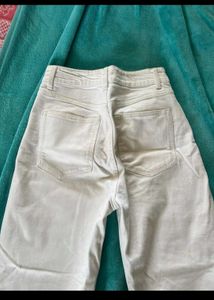 H&amp;M White Wide Leg Pants