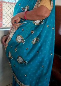 Elegant Blue Saree
