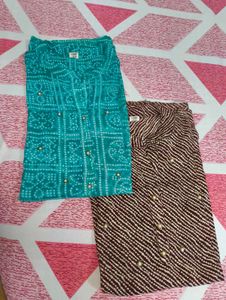 Bandhani Print Kurtis - Set of 2