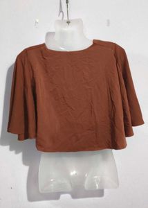 Brown Crop Top
