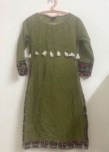 Olive Green Kurta
