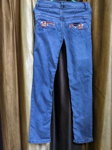 Blue Mid Rise Jeans For Boys