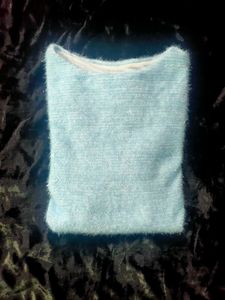 Ice Blue Korean Top