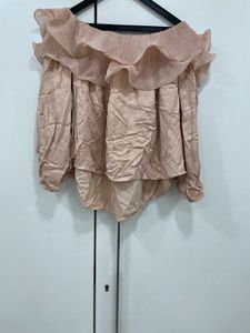 🌸ZARA Premium Ruffle Dream!|Whisper Bloom Blouse✨