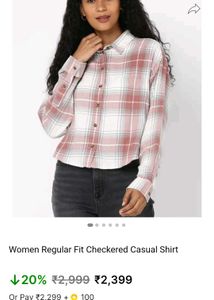American Eagle Cropped Fannel SHIRT