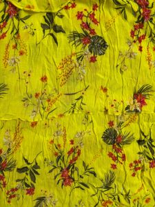 Yellow Floral Layered Maxi Dress