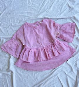 Frilled Pearl Beaded Top