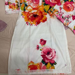 Modestouze attire Floral Kurta Set New Unwashed