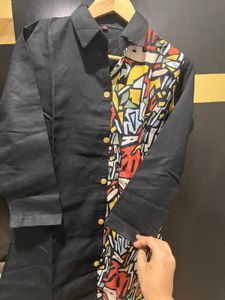 Abstract Print Casual Shirt