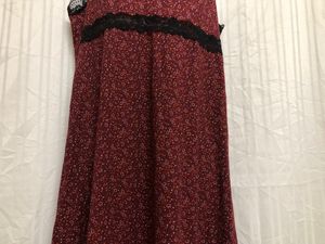 LH Maroon Sleeveless Dress