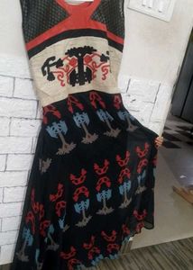 Stylish Women&#39;s Ethnic Kurta - Multi-color Design