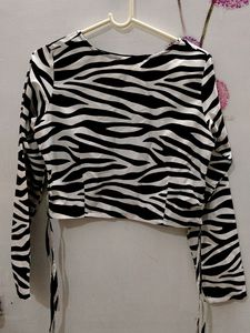 New Zebra Print Top