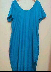 Blue Kurta Salwar Set Without Dupatta 40 Bust