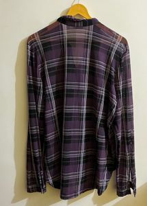 Purple Plaid Shirt