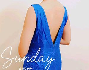 Blue Fish cut Gown