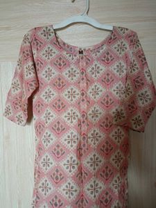 Peach Kurti For Women