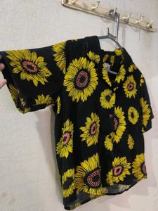 Souled Store Sunflower Print Top