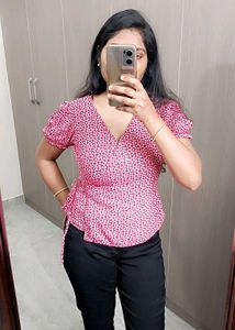 Wrap Top With Knot
