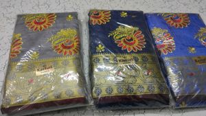 Silk Saree Embroidery In Coins