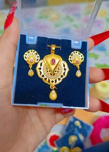 1 Gm Gold Plated Pendant Set