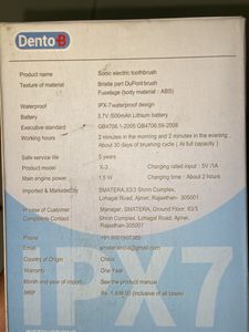 DentoB X-3 Electric Toothbrush