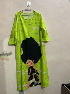 A Line Kurta With 2 Pockets