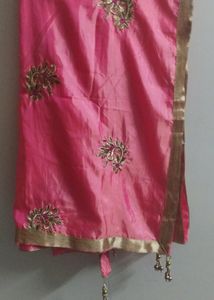 Golden Yellow Beautiful Anarkali Set