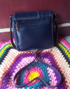 Vintage Blue Shoulder Bag