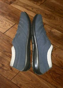 Comfortable Blue Slip-On Shoes